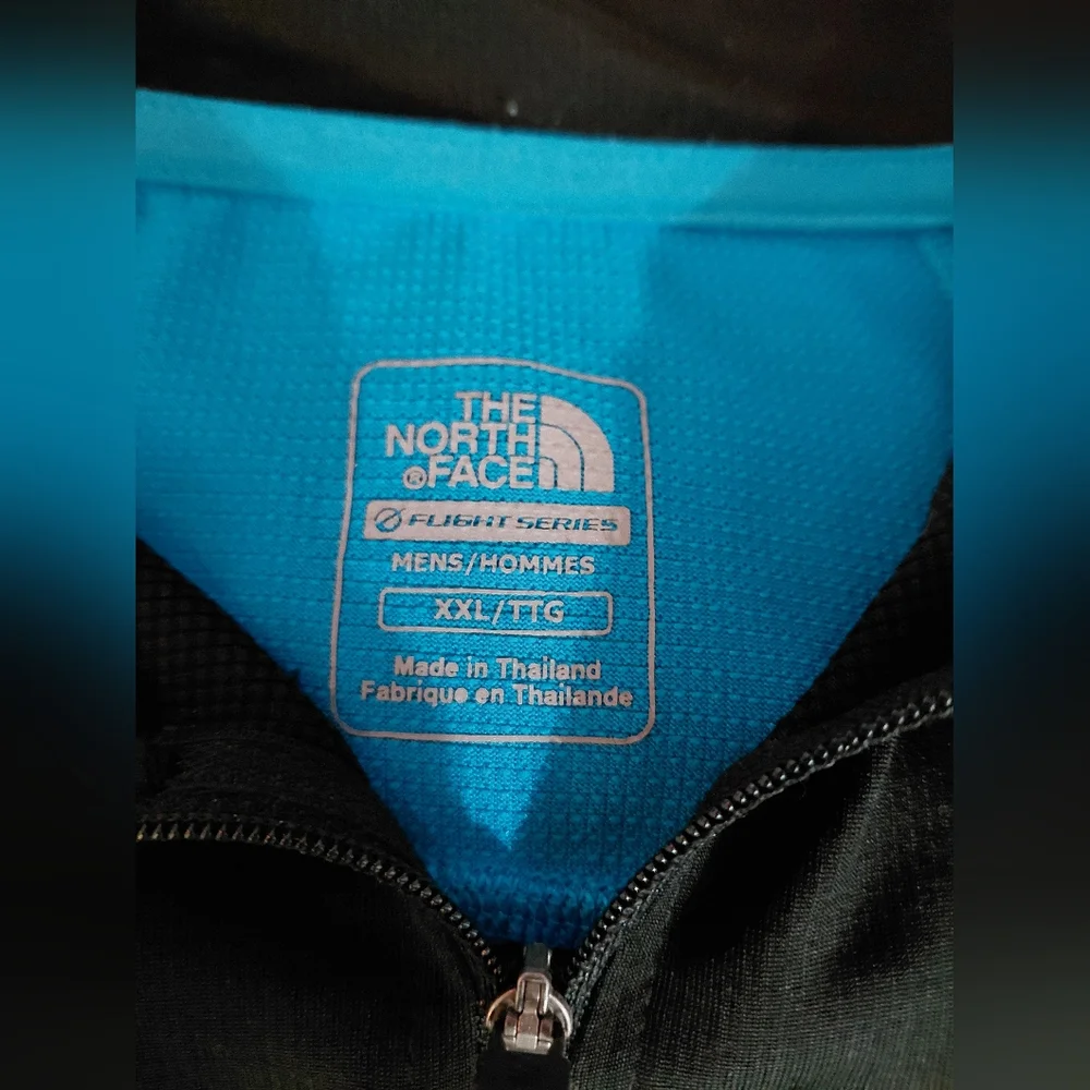 The North Face Flight Series Charcoal And Blue Quarter Zip Pullover